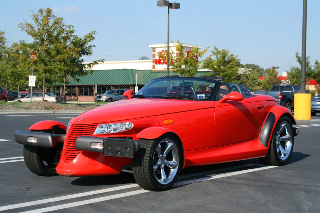 The Plymouth Prowler, a car with hot rod styling, is often listed among the ugliest cars of all time due to its retro-futuristic design.