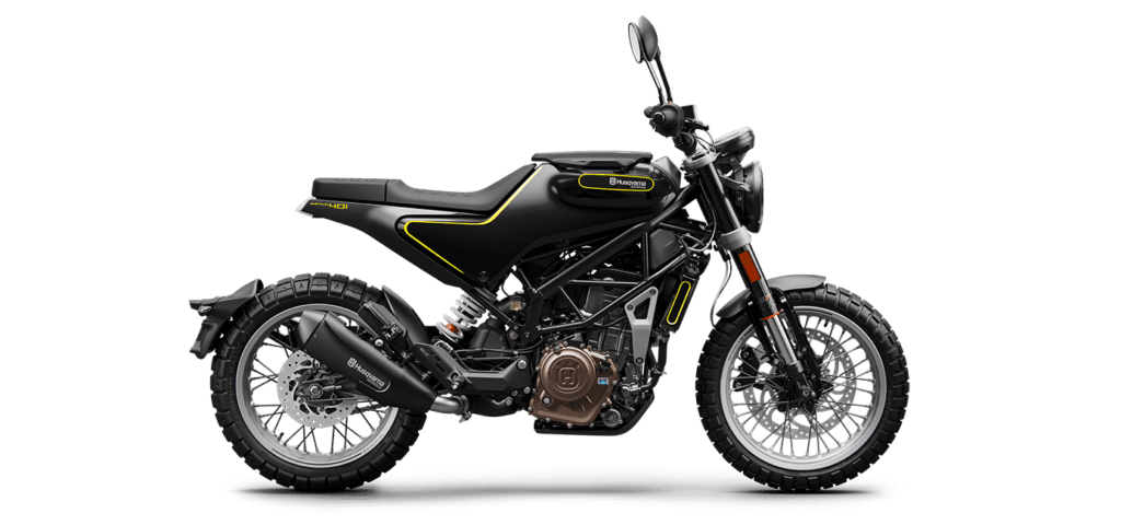 Husqvarna Svartpilen 401 - Futuristic beginner bike offering a unique design and engaging performance.