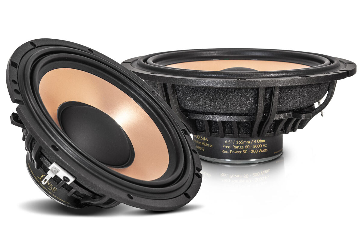 Xcelsus car speakers, acclaimed for their high bass output as one of the best car speakers for bass.